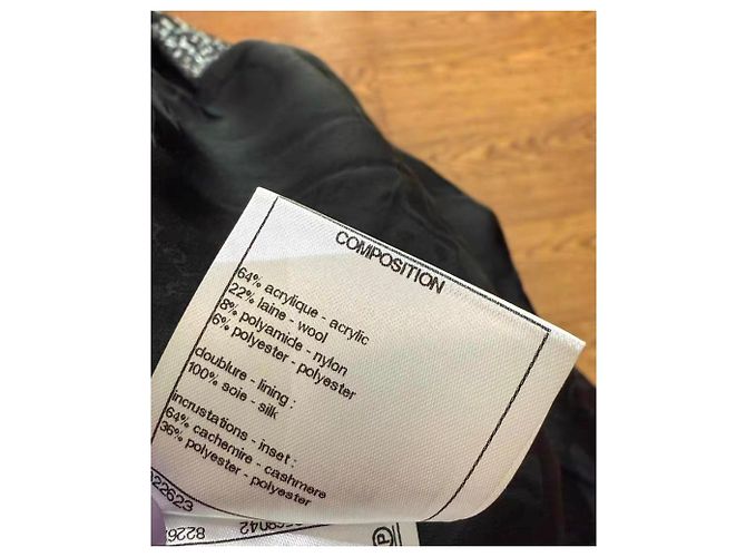 Abrigo Chanel de lana mujer talla 34 Multicolor - vista 3