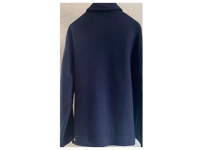 Céline Navy Blue Cashmere Jacket Size 34 - view 2