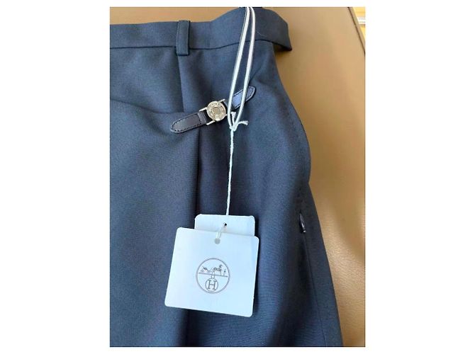 Hermès Rock aus Wolle Schwarz Größe 36 - Ansicht 7