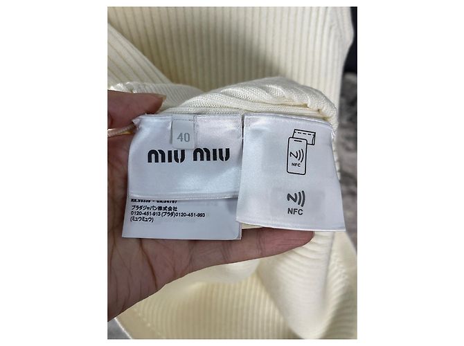 Camiseta de tirantes Miu Miu de algodón Multicolor - vista 8