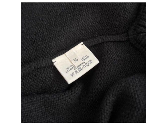 Malha de cashmere Hermès preta Preto - vista 4