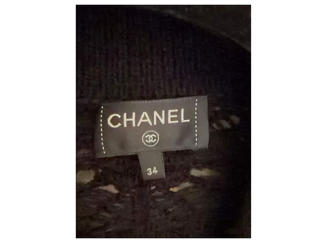 Chanel Schwarzer Strick aus Viskose - Ansicht 2