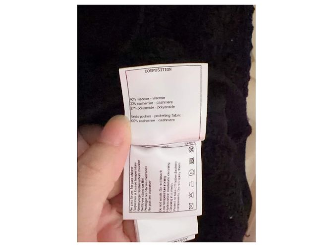 Chanel Schwarzer Strick aus Viskose - Ansicht 4