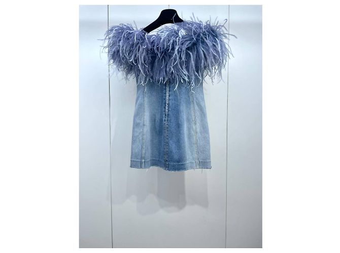 Autre Marque Saint Laurent Kleider Blau - Ansicht 2