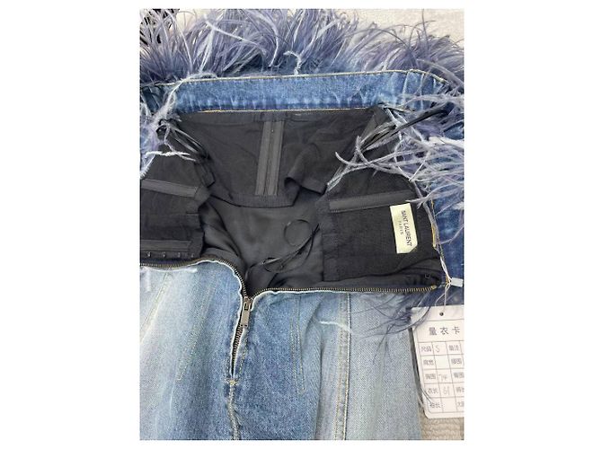 Autre Marque Saint Laurent Kleider Blau - Ansicht 4
