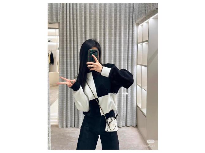Chanel Prendas de punto de algodón Mujer Talla 38 Multicolor - vista 4