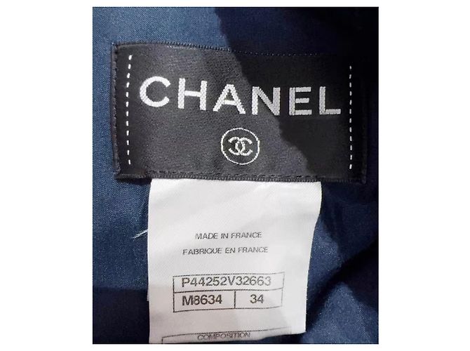 Chanel Kleid aus Wolle Mehrfarbig Größe 34 Mehrfarben - Ansicht 4