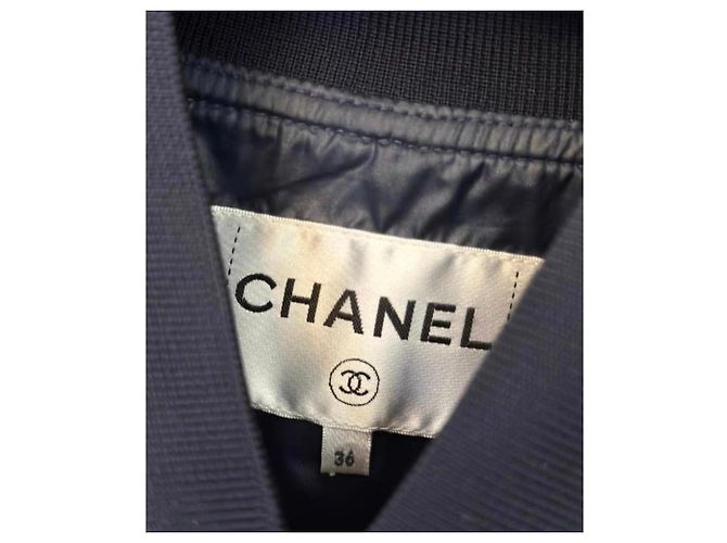 Chanel Lederjacken Silber - Ansicht 3