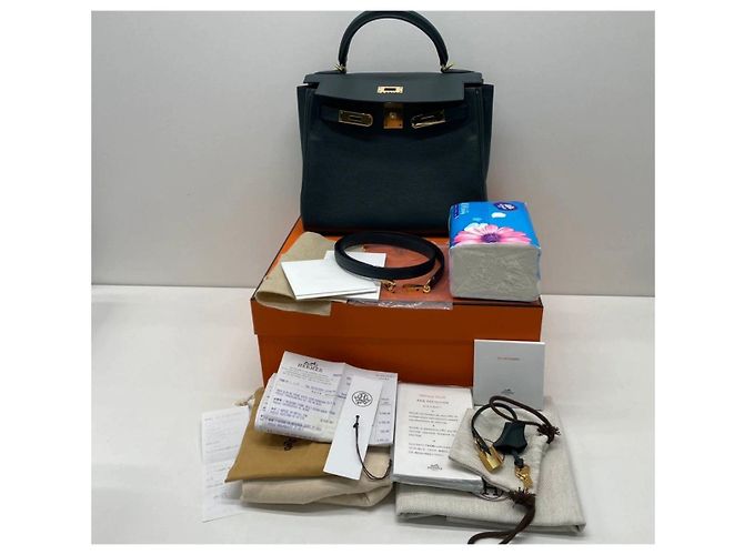 Bolsos Hermès Kelly 28 Verde - vista 9