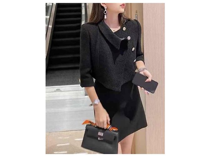 Chaquetas Chanel La Petite Veste Noire Negro - vista 7
