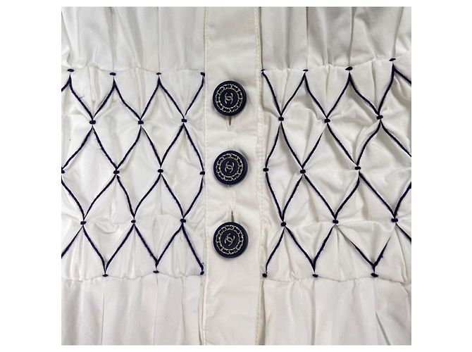 Chanel Baumwollkleid Mehrfarbig Größe 34 Mehrfarben - Ansicht 3