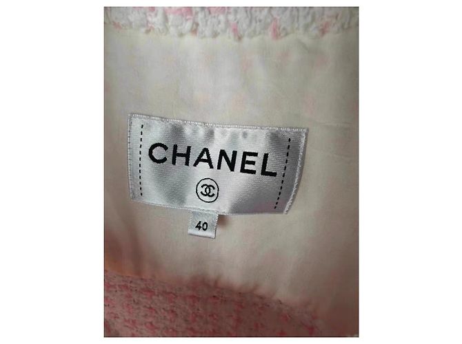 Chanel Jacke aus Baumwolle Rosa Pink - Ansicht 3