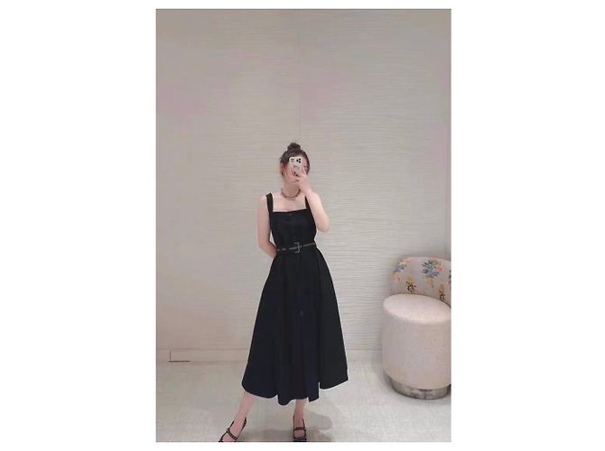 Autre Marque Dior Kleid aus Wolle Schwarz 34 FR - Ansicht 6