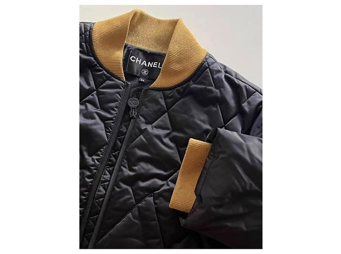 Chanel Lederjacken Schwarz - Ansicht 2