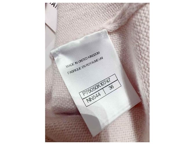 Malha Chanel de cashmere rosa - vista 5