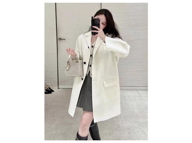 Autre Marque Dior Wollmantel Mehrfarbig Größe 34 Mehrfarben - Ansicht 4