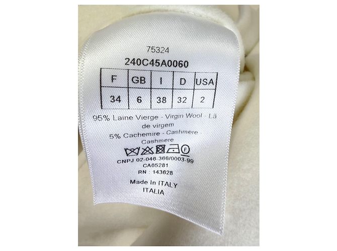 Autre Marque Dior Wollmantel Mehrfarbig Größe 34 Mehrfarben - Ansicht 8