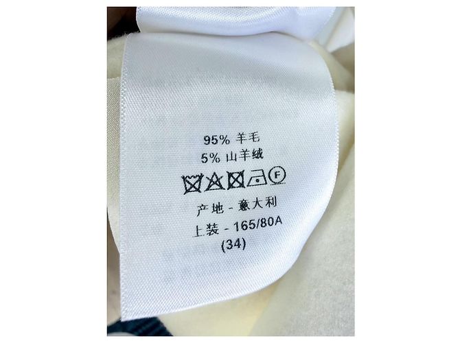 Autre Marque Dior Wollmantel Mehrfarbig Größe 34 Mehrfarben - Ansicht 9