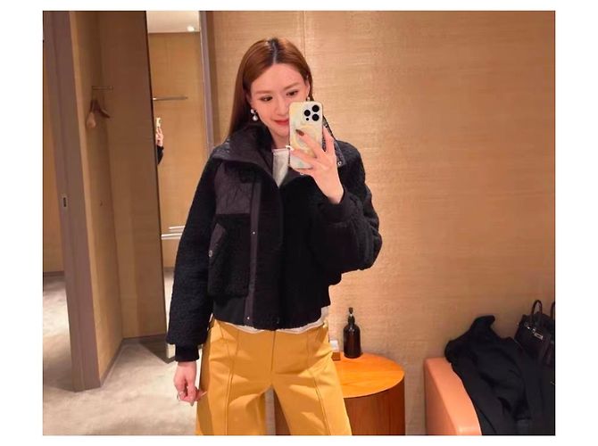Cappotto Hermès nero in lana - vista 4