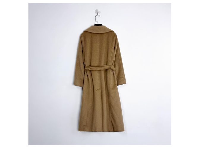 Abrigo Max Mara Camel de Lana con Cinturón Multicolor - vista 2