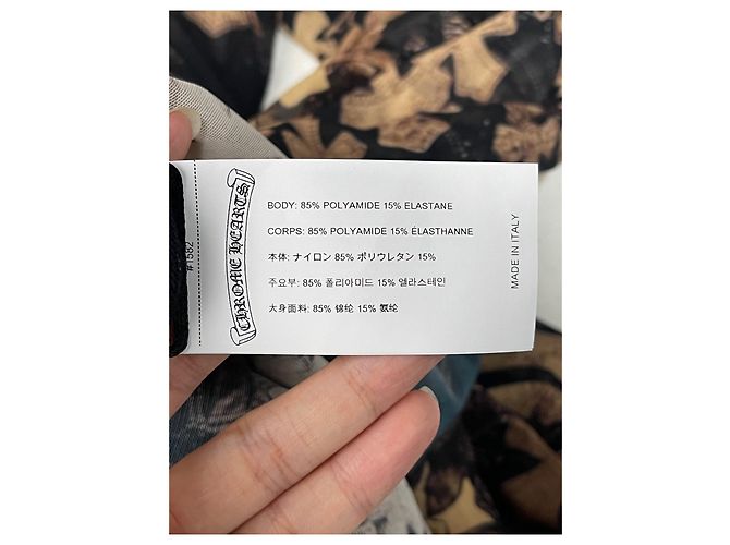 Pantalon Chrome Hearts en coton imprimé croix coupe évasée Multicolore - vue 6