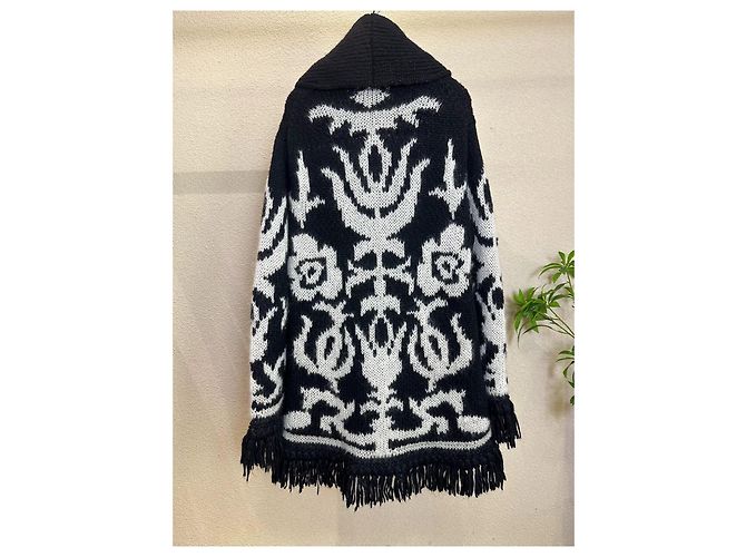 Autre Marque Dior Strickjacke aus Wolle mit langen Ärmeln Mehrfarben - Ansicht 2