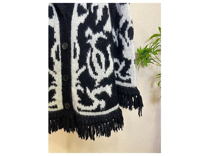Autre Marque Dior Strickjacke aus Wolle mit langen Ärmeln Mehrfarben - Ansicht 6