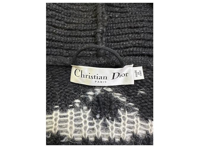 Autre Marque Dior Strickjacke aus Wolle mit langen Ärmeln Mehrfarben - Ansicht 7