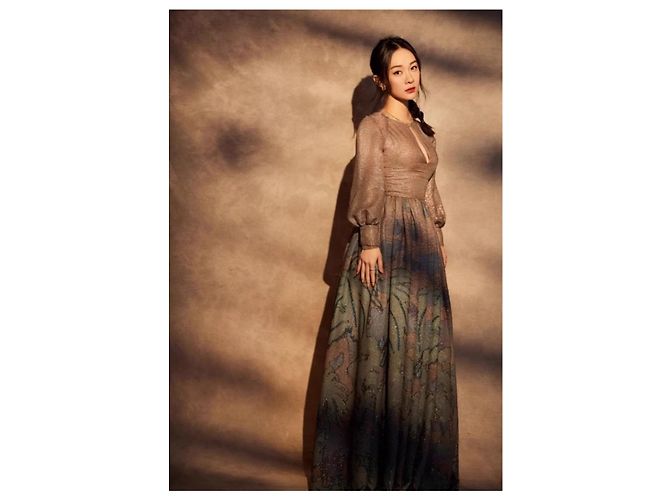 Autre Marque Dior Abendkleid lang Mehrfarben - Ansicht 3