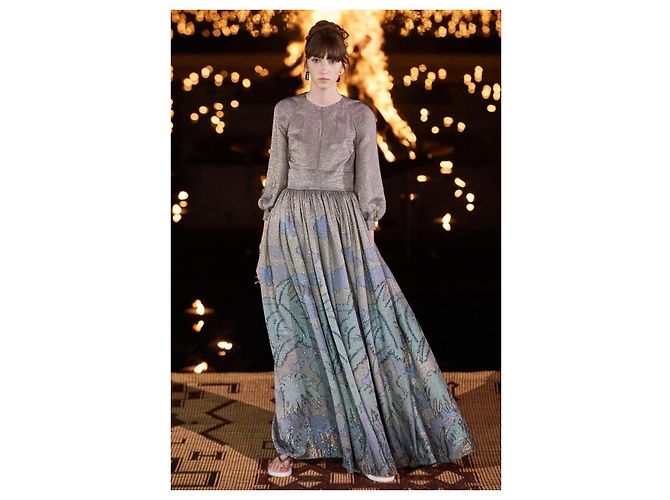 Autre Marque Dior Abendkleid lang Mehrfarben - Ansicht 5