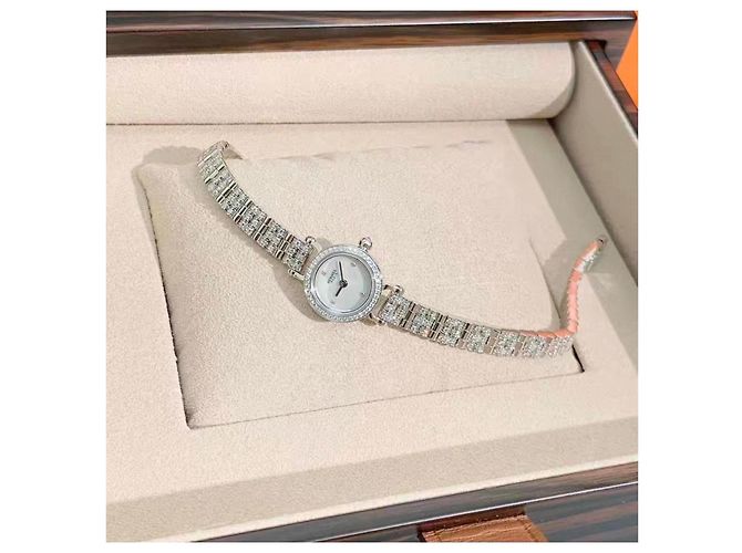 Relógio Hermès de ouro branco para mulher Multicor - vista 6
