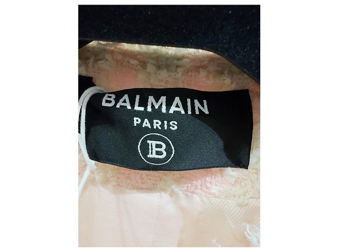 Giacca Balmain in Tweed Taglia 38 Multicolore - vista 3