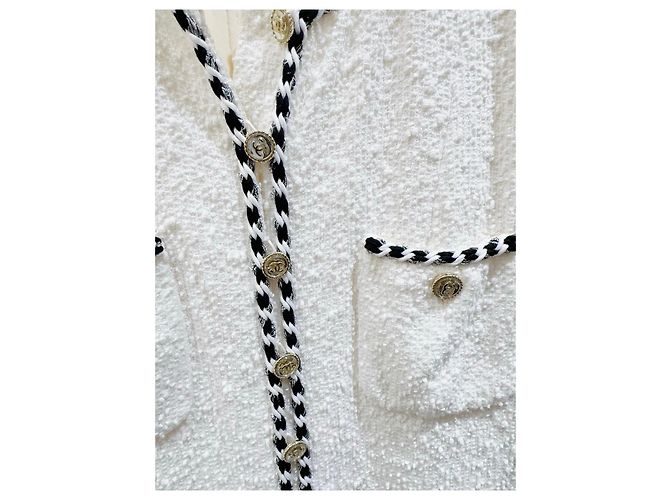 Chanel Tweed Kleid Cruise 2021 Mehrfarben - Ansicht 2