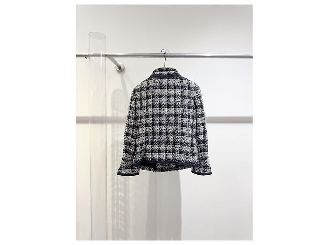 Chanel Tweed Jacke Mehrfarbig Größe 40 Mehrfarben - Ansicht 4