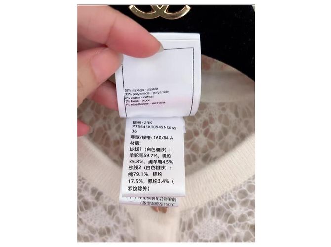 Chanel Strickware aus Wolle Damen Größe 36 Mehrfarben - Ansicht 4