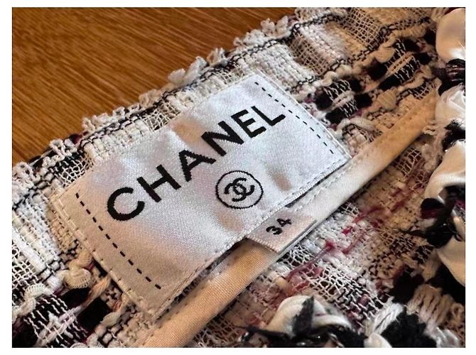 Vestido Chanel de Tweed Multicolor - vista 3