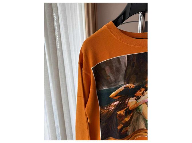 Pull Gucci en coton orange - vue 2