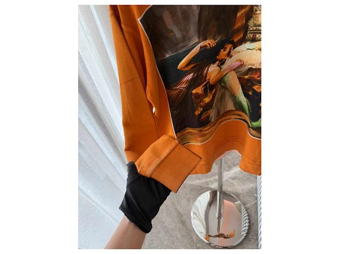 Pull Gucci en coton orange - vue 3