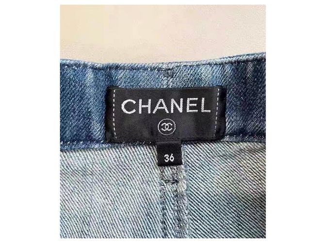 Chanel Shorts aus Baumwolle Damen Größe 36 Mehrfarben - Ansicht 5