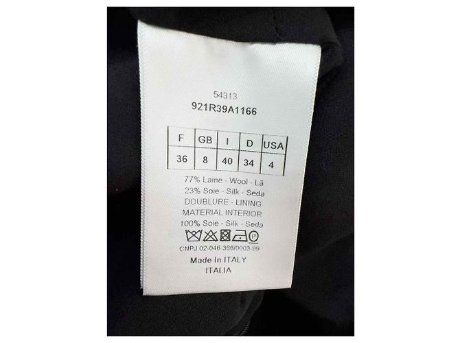 Autre Marque Dior Kleid aus Wolle schwarz Größe 36 - Ansicht 4