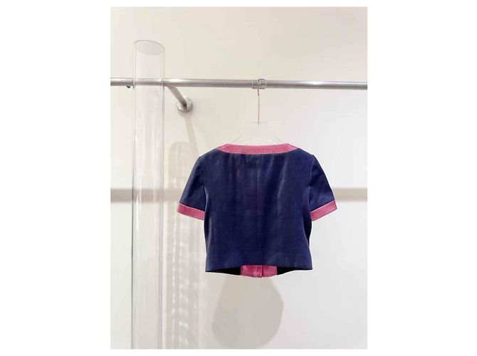 Chanel Strickjacke Wolle mehrfarbig Größe 38 Mehrfarben - Ansicht 2