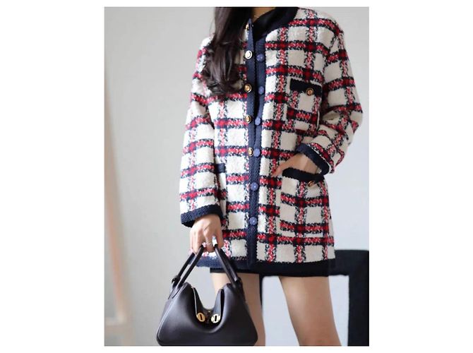Abrigo de lana Gucci para mujer Talla 40 Multicolor - vista 3