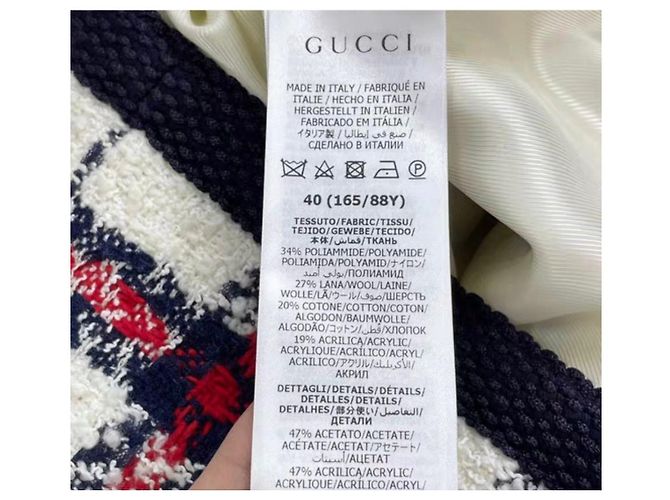 Abrigo de lana Gucci para mujer Talla 40 Multicolor - vista 5