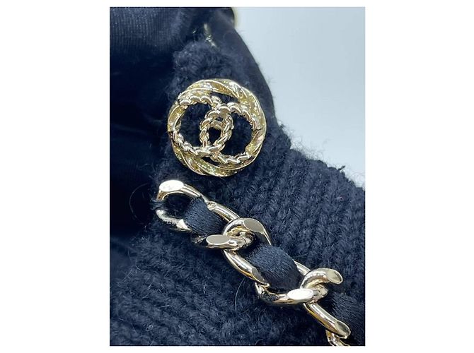 Chanel Kleid aus schwarzem Kaschmir - Ansicht 3