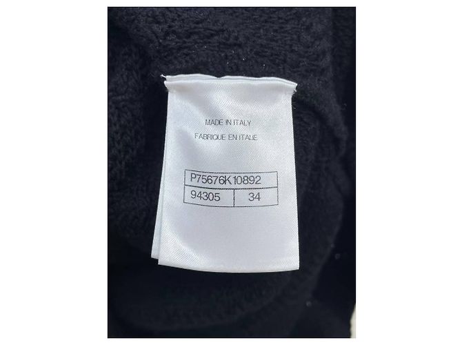 Chanel Kleid aus schwarzem Kaschmir - Ansicht 5