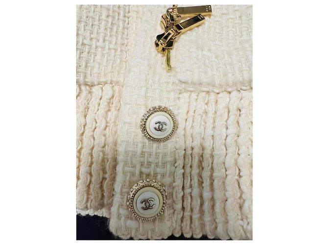 Abrigo Chanel de lana mujer talla 38 Multicolor - vista 5
