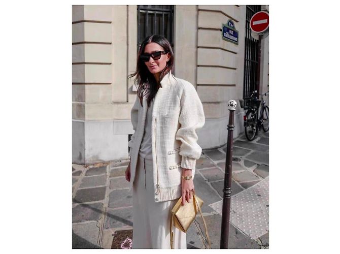 Abrigo Chanel de lana mujer talla 38 Multicolor - vista 6