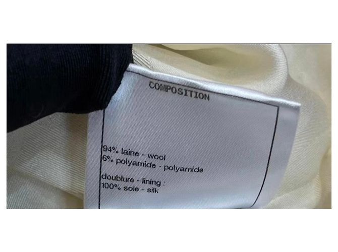 Abrigo Chanel de lana mujer talla 38 Multicolor - vista 7