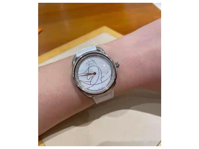 Relojes Hermès Arceau Blanco - vista 3