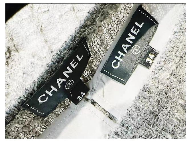 Vestido Chanel de lana gris - vista 4